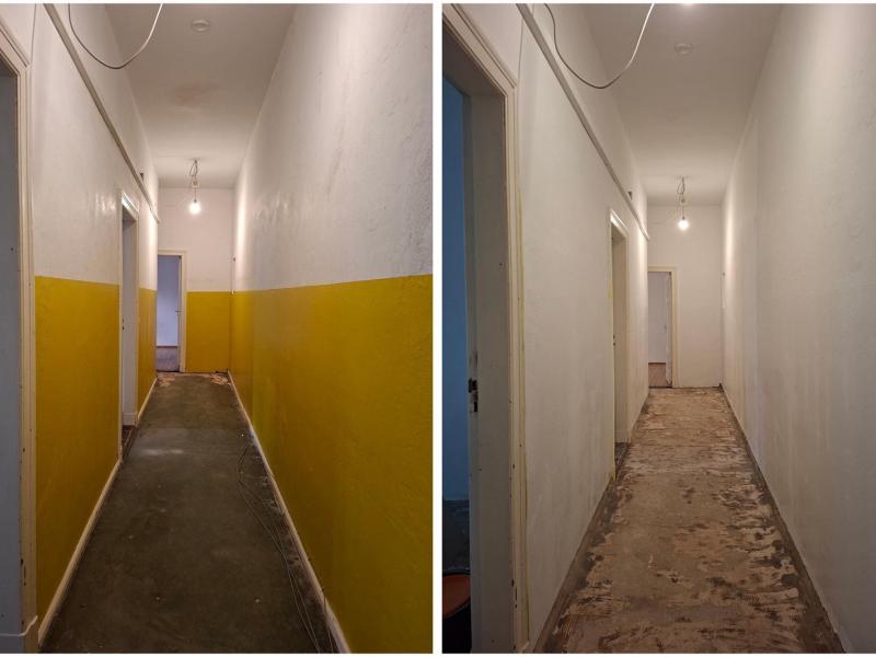 Beton-Fußboden, ungedämmt